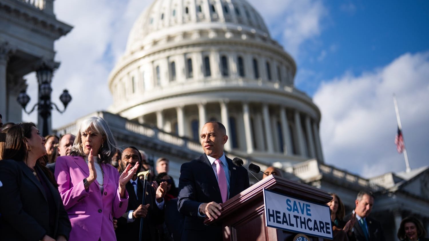 ACA presser with Rep. Hakeem Jeffries