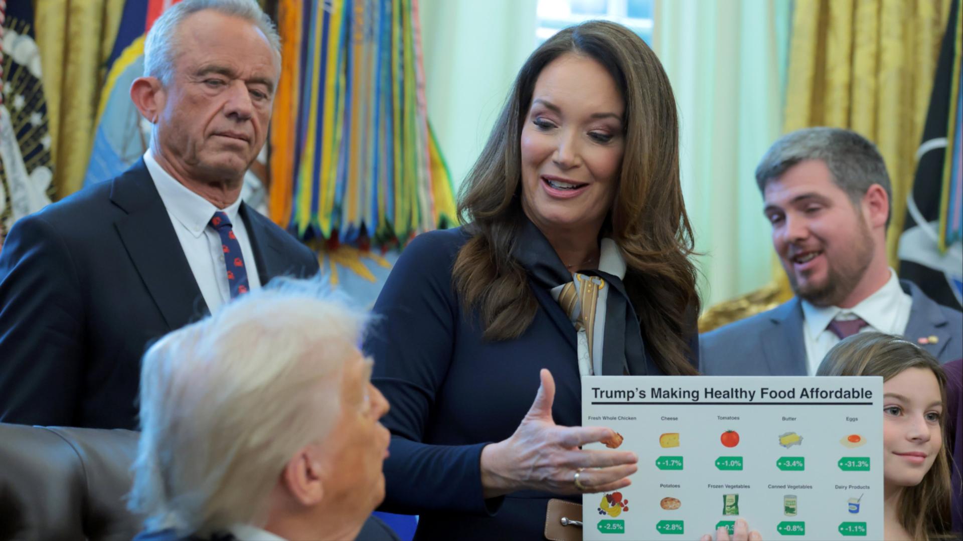 RFK Jr, Donald Trump and Brooke Rollins