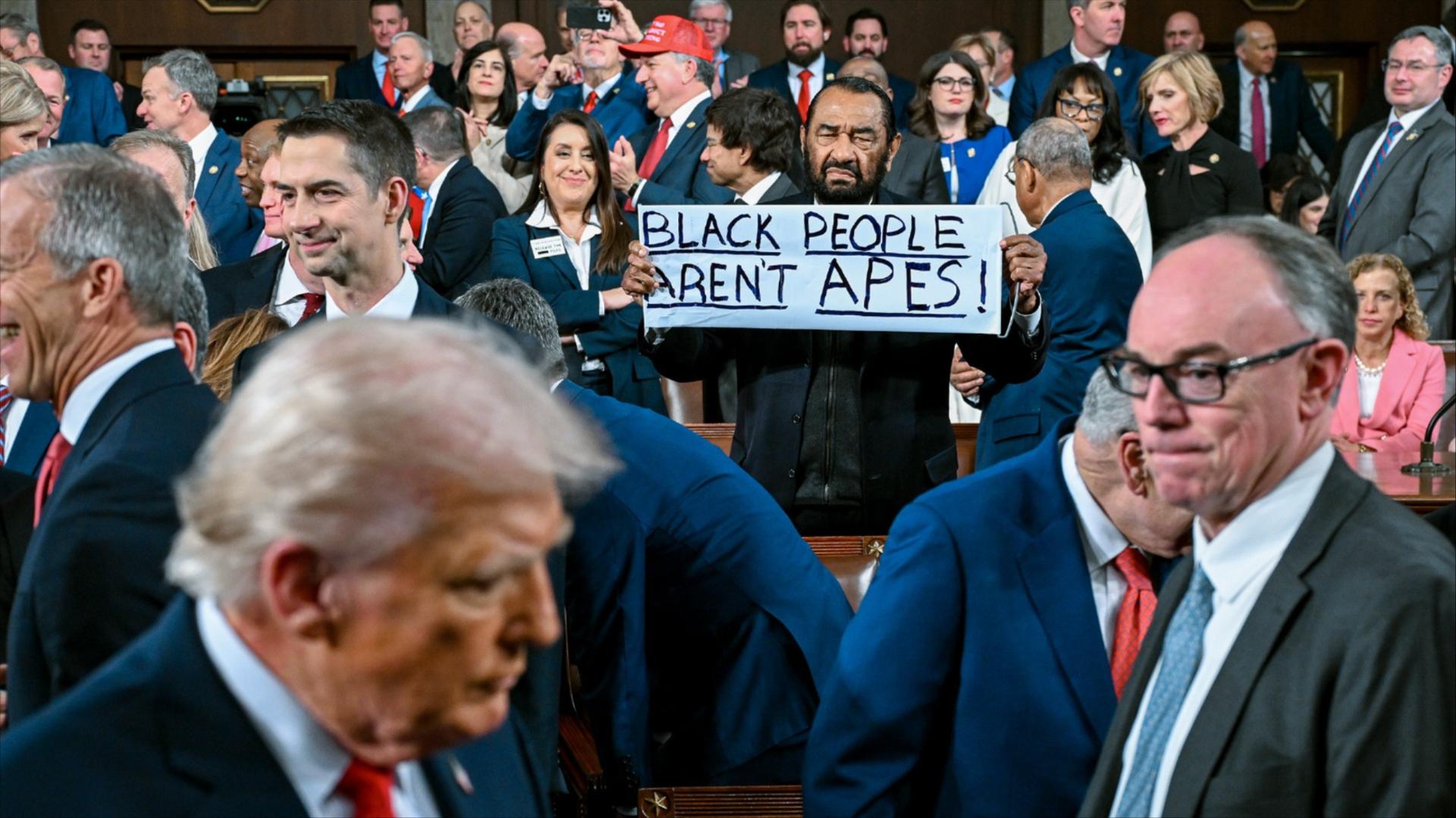 Rep. Al Green holding a 