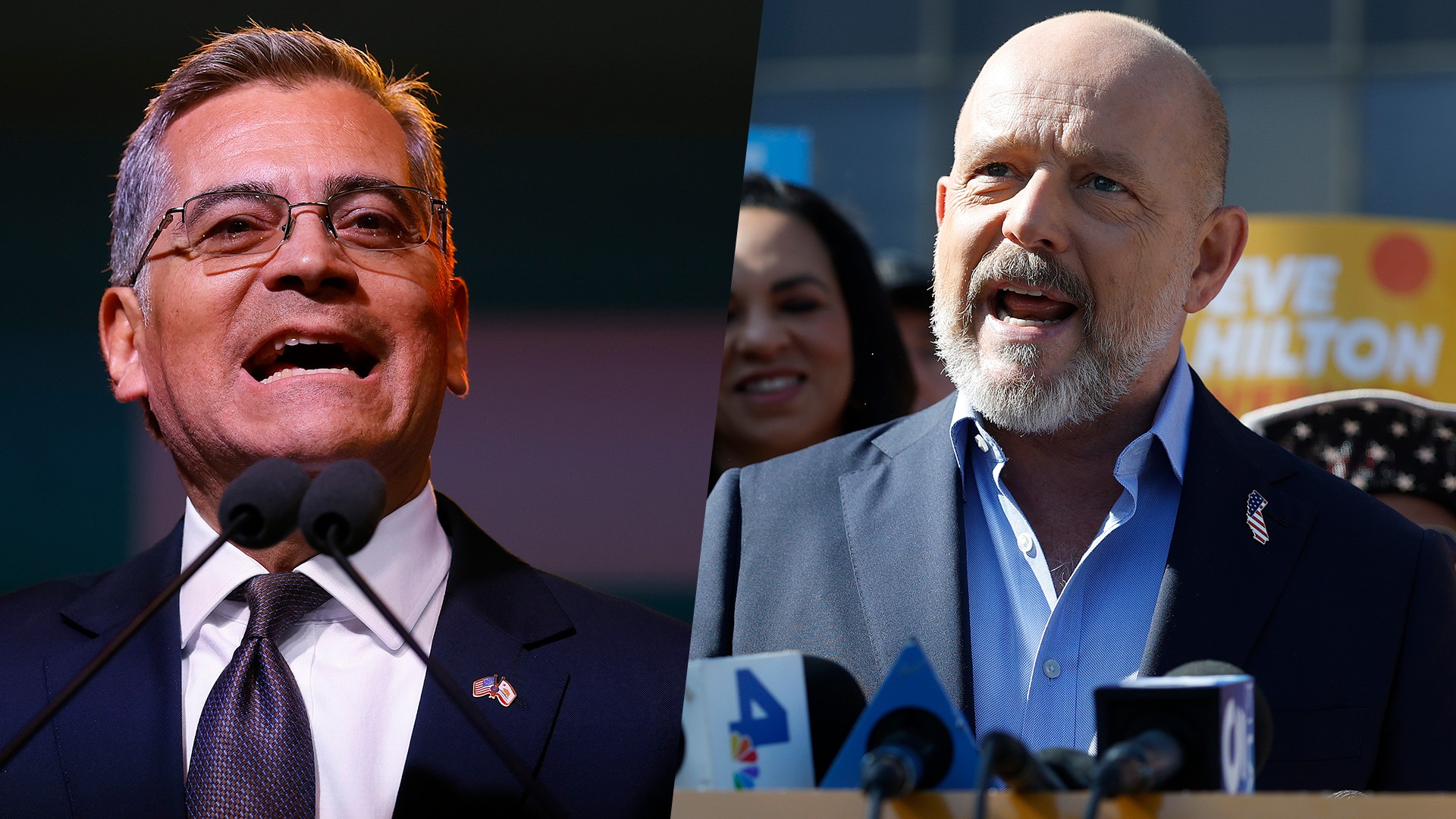 Xavier Becerra, Steve Hilton