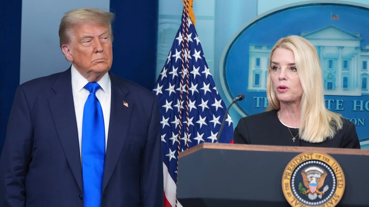 President Trump and Attorney General Pam Bondi