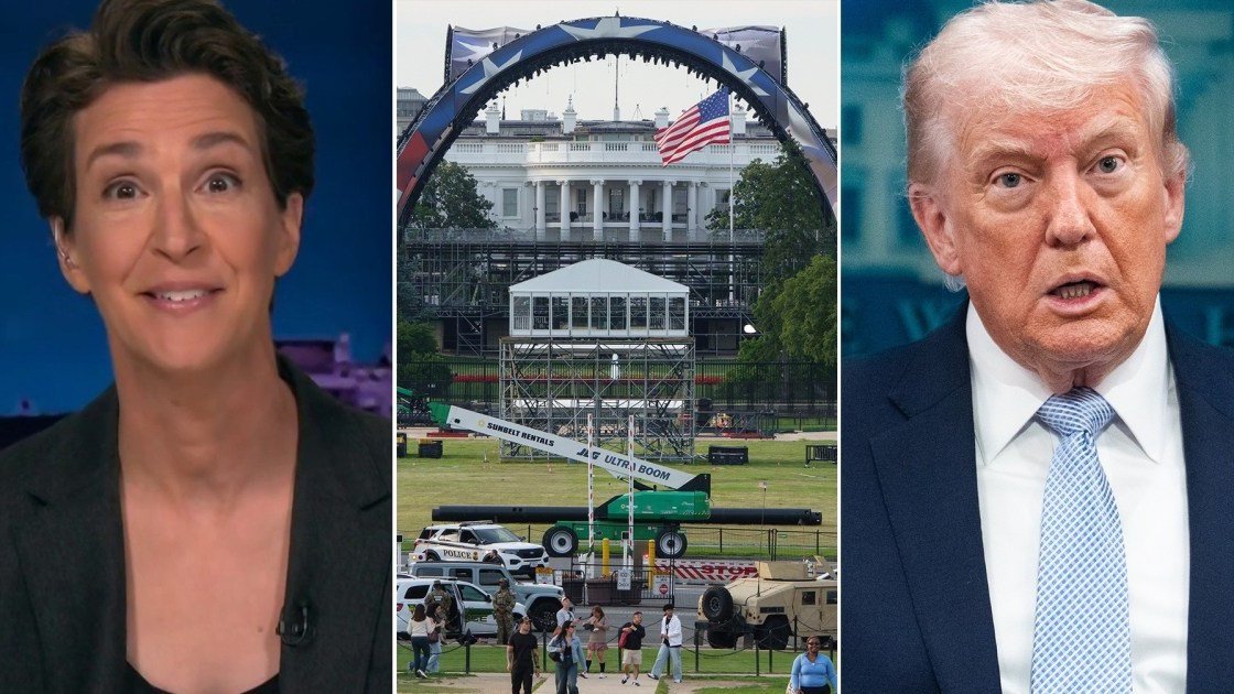 Rachel Maddow, the UFC cage on the White House lawn, Donald Trump