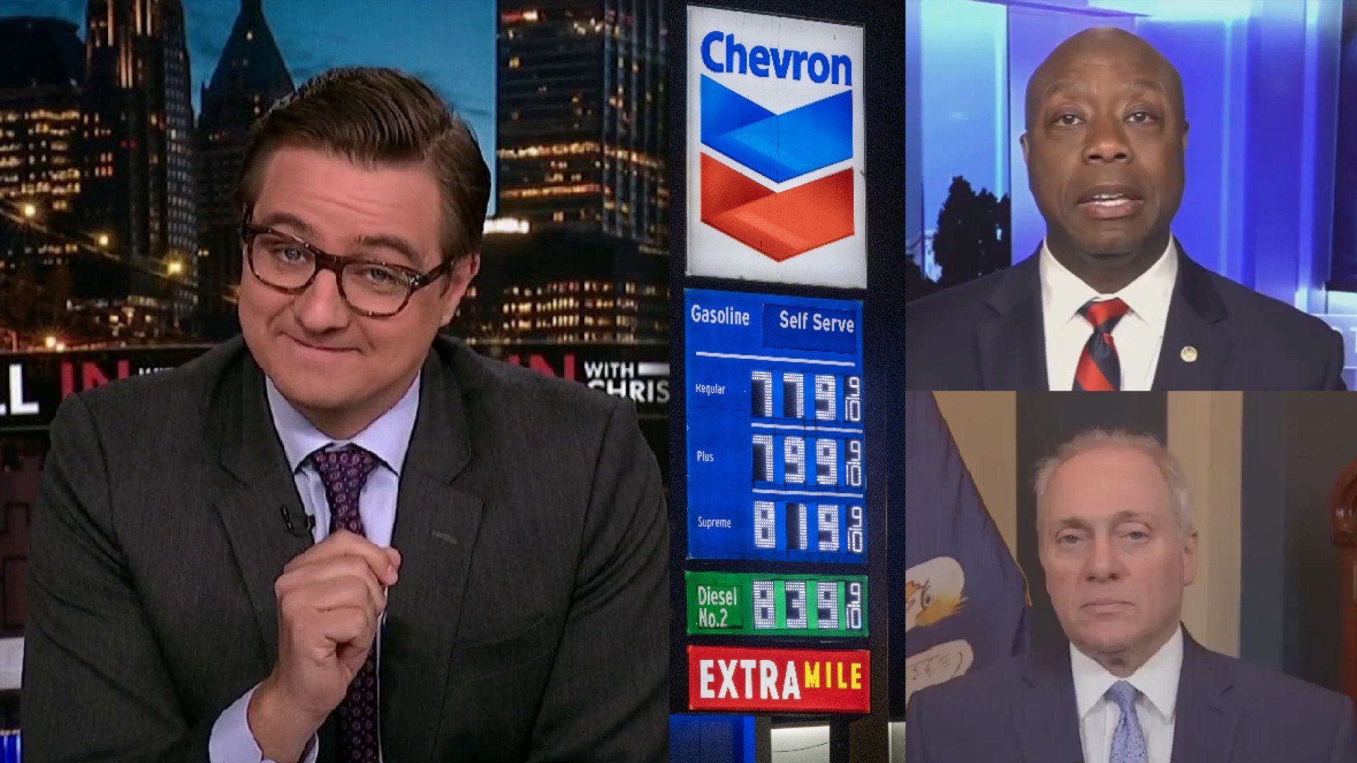 Chris Hayes, Tim Scott and Steve Scalise 