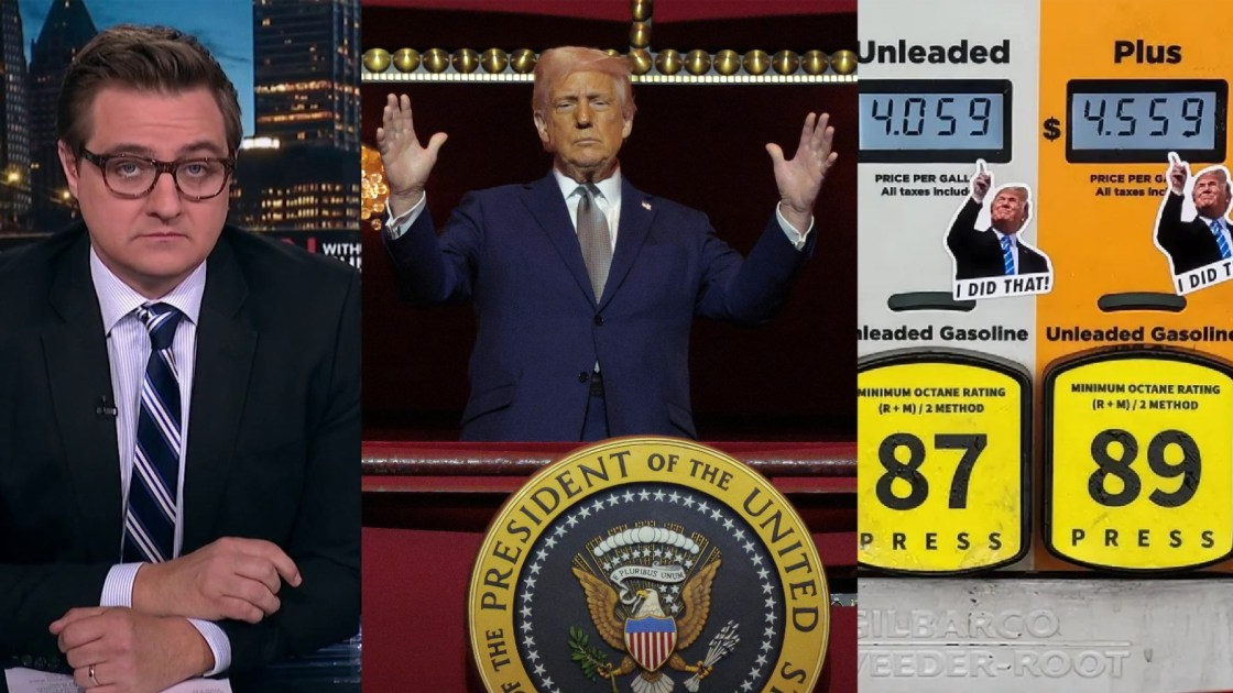 Chris Hayes, Donald Trump, gas prices