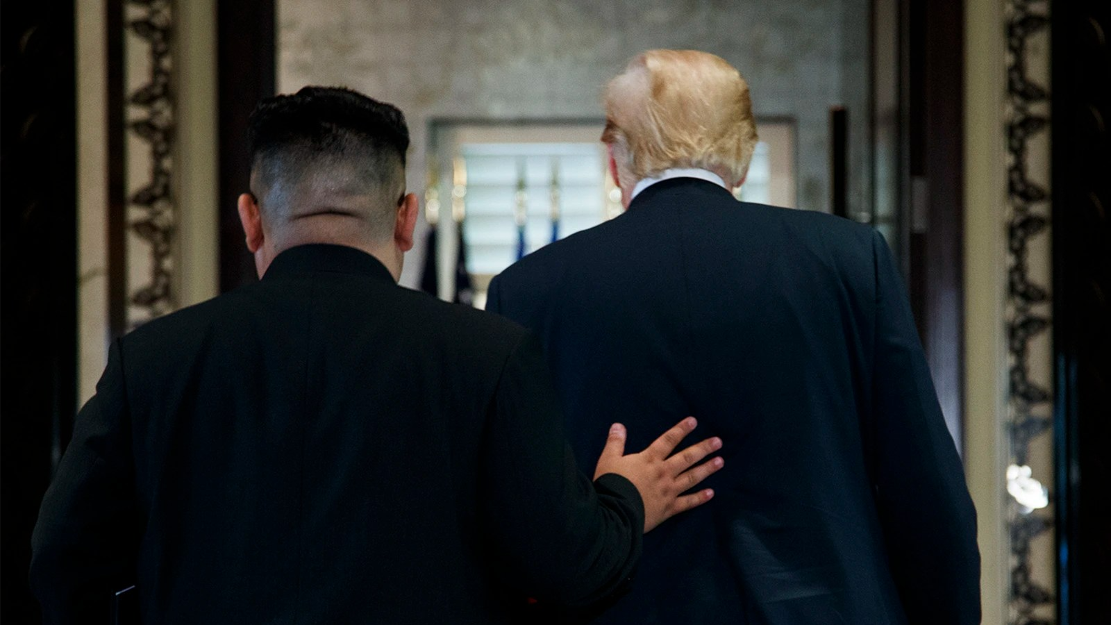 Kim Jong Un and Donald Trump 