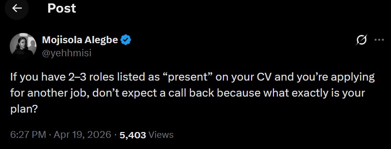 Career Gist of the Week