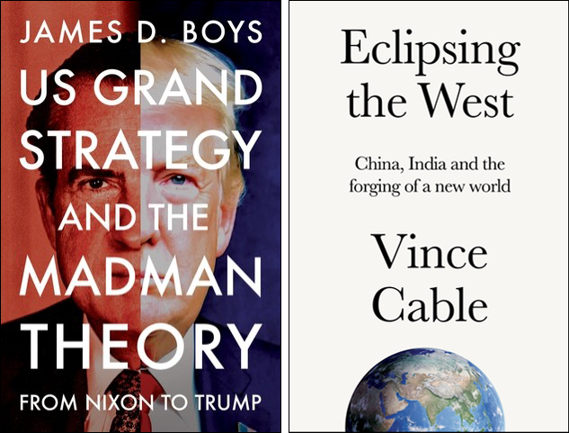 Cover Images of “US Grand Strategy and the Madman Theory” and “Eclipsing the West”