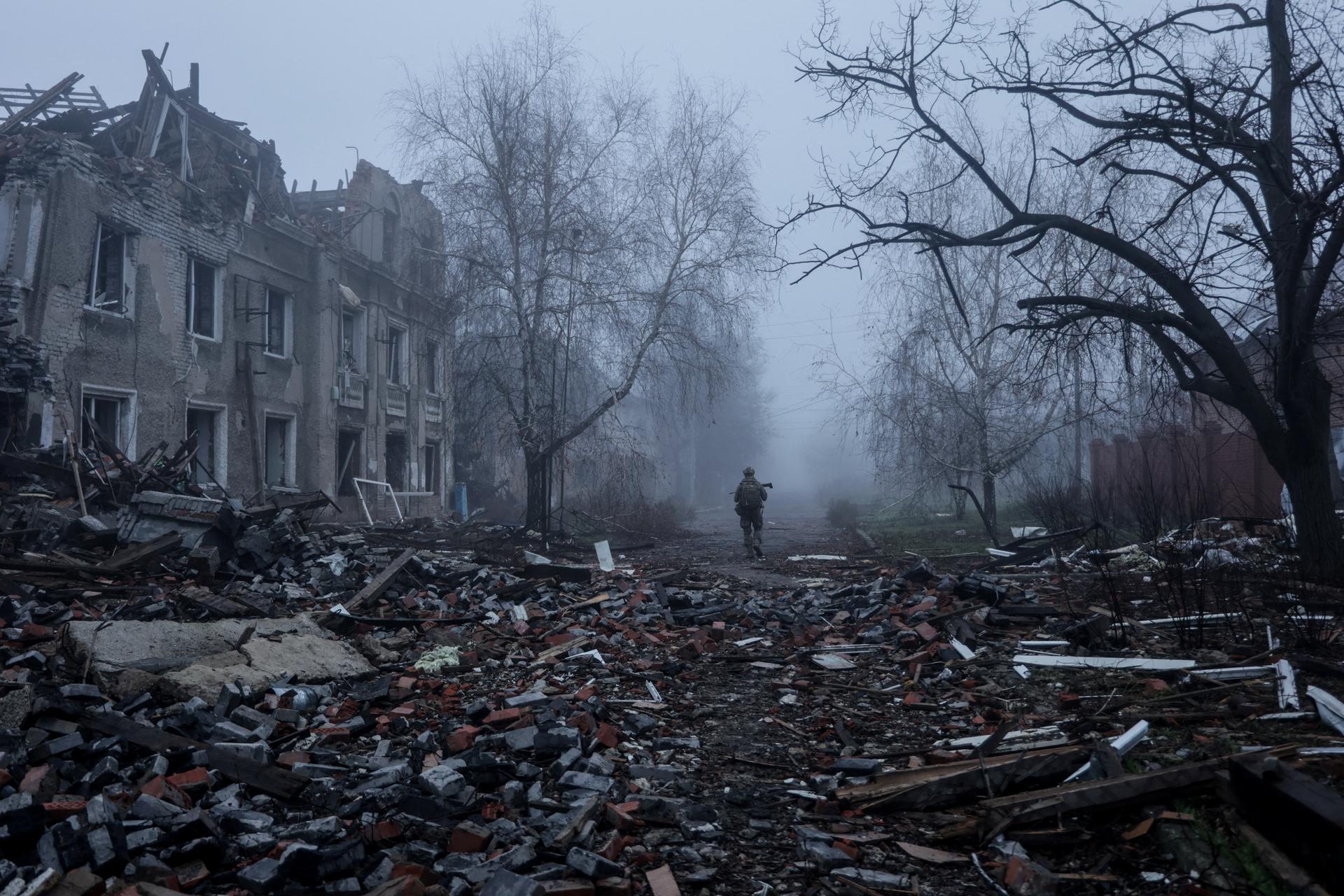 After a Russian strike in Kostiantynivka, Ukraine, November 2025