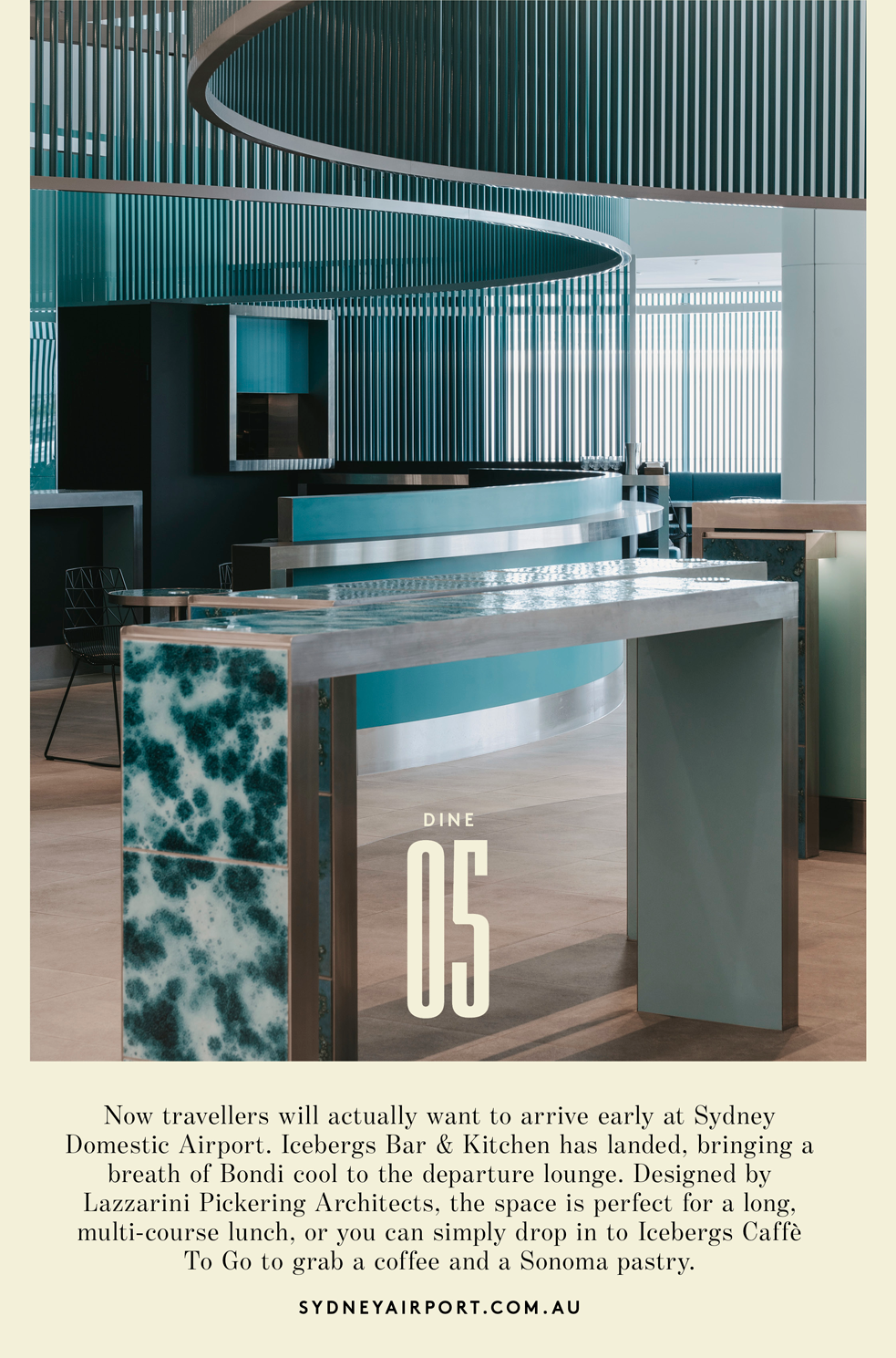 Icebergs restaurant at Sydney Airport