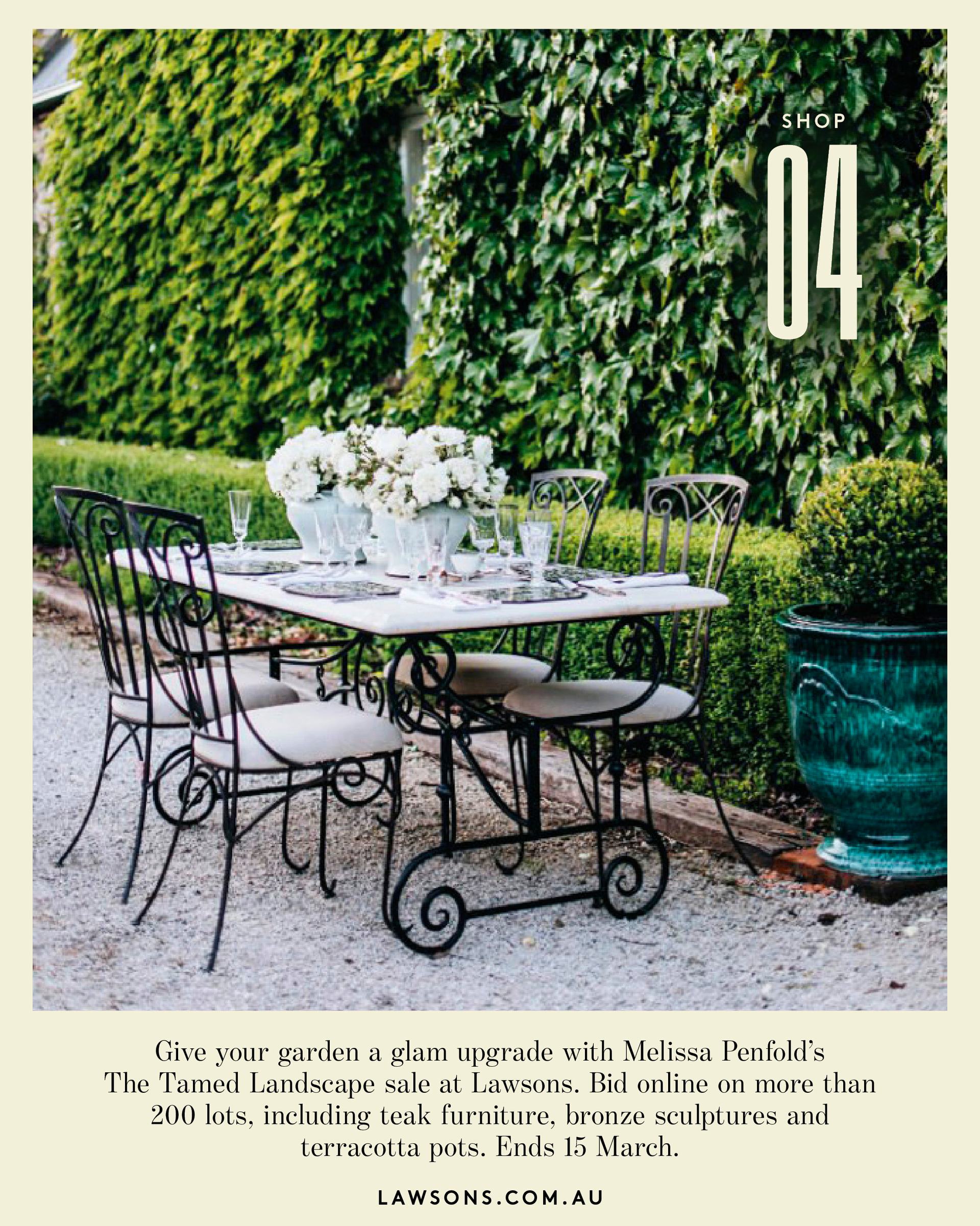 The Tamed Landscape sale at Lawsons by Melissa Penfold