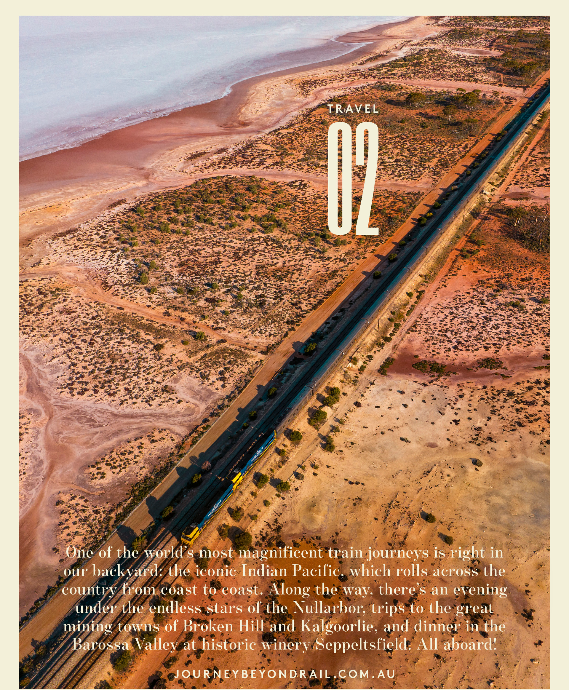 Indian Pacific train from Journey Beyond