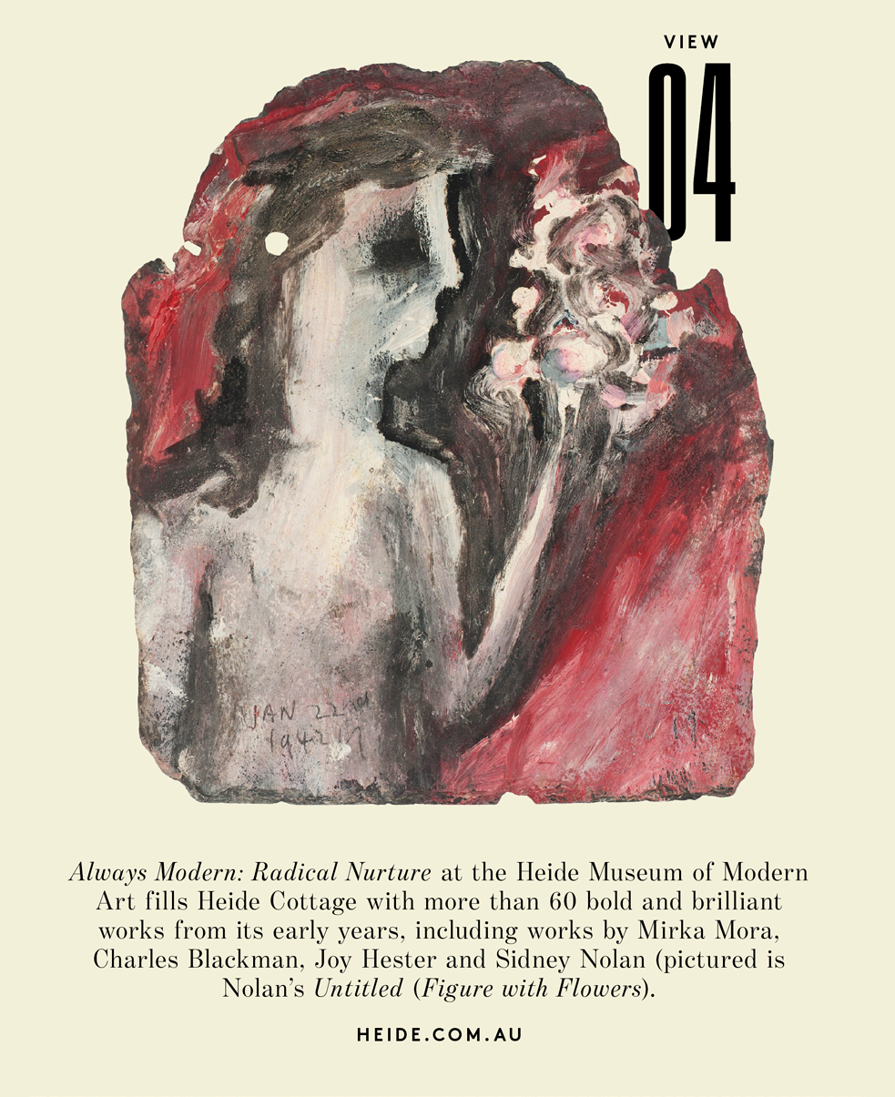 SIdney Nolan's Untitled (Figure With Flowers)