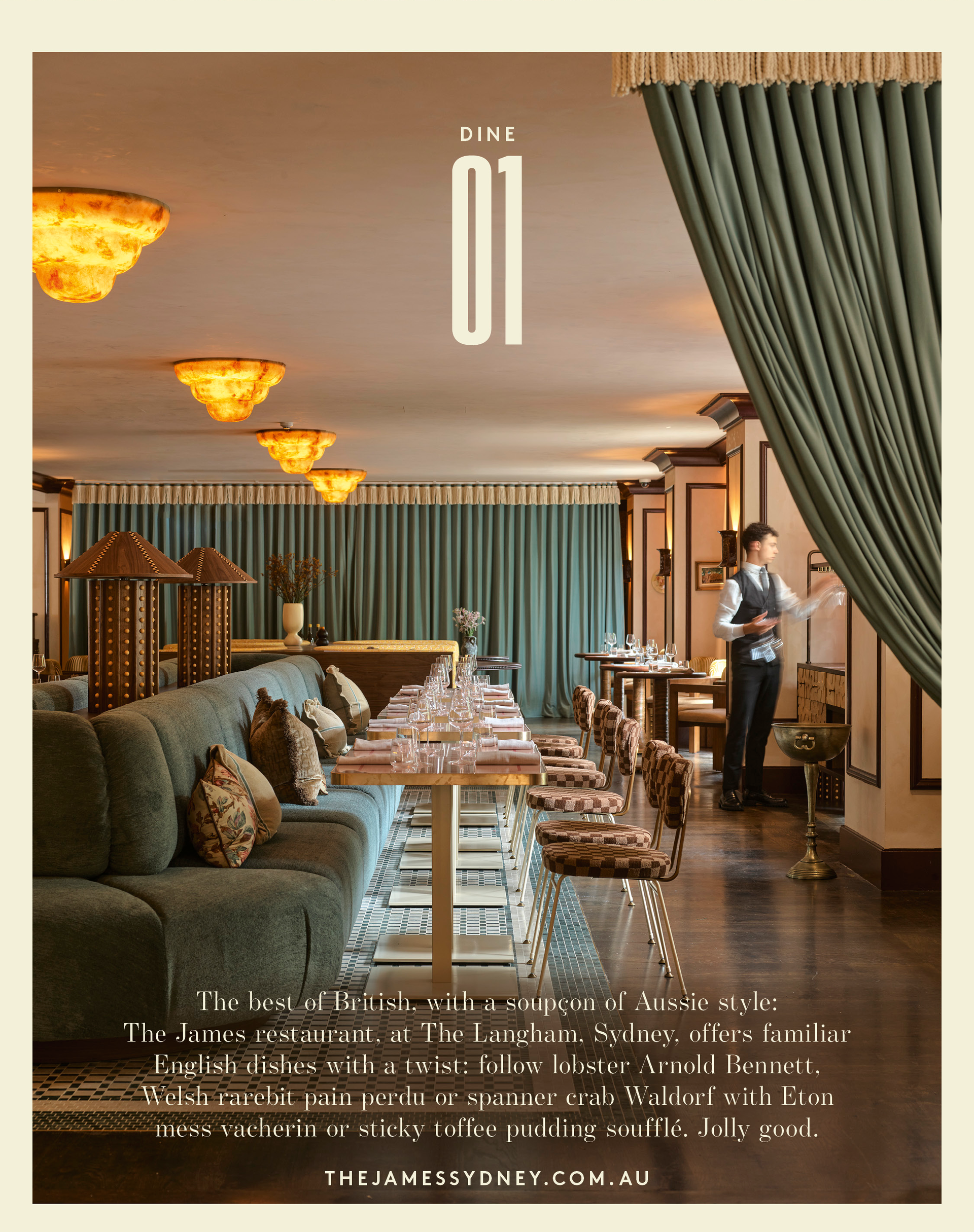 The James restaurant, Sydney