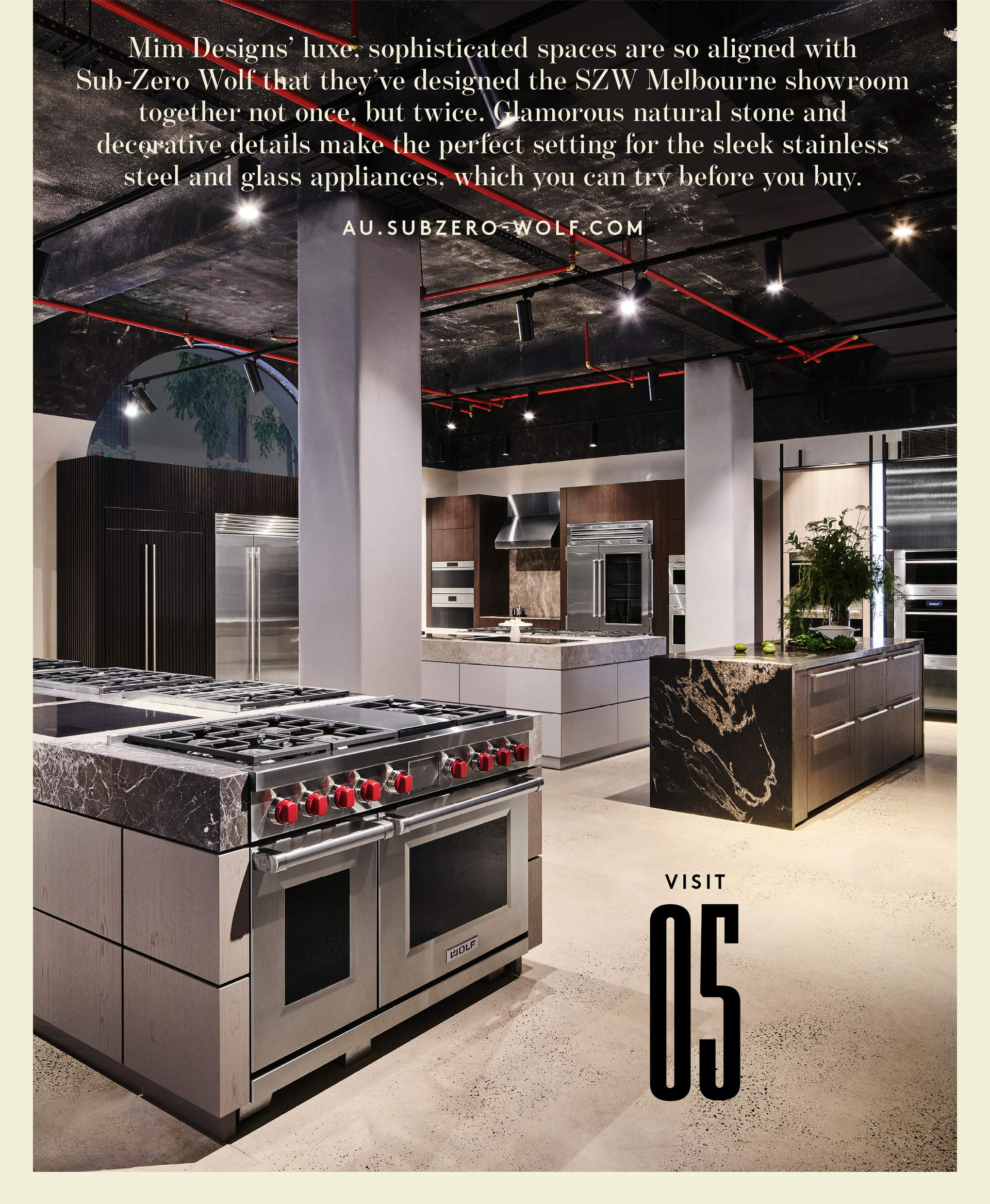 Sub-Zero Wolf's Melbourne showroom