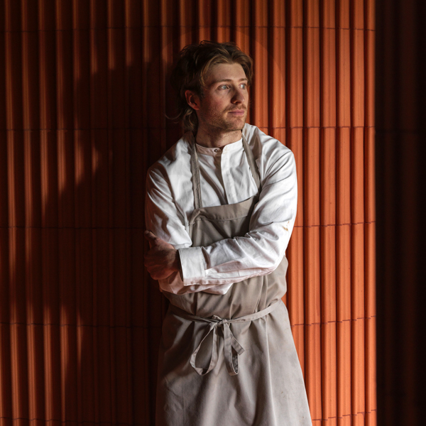 Chef Hugh Allen at his new restaurant Yiaga