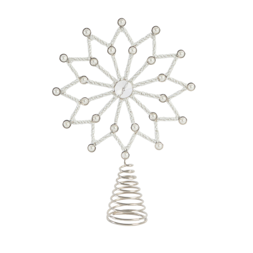 Twinkle Star Beaded Christmas Tree Topper