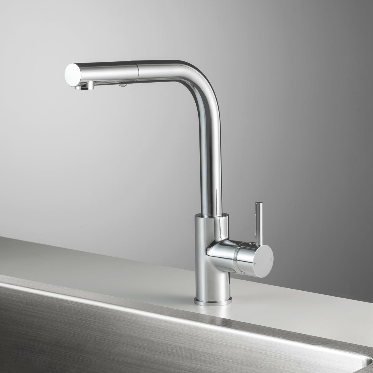 ROGERSELLER ECCENTRIC HOB MIXER WITH SWIVEL OUTLET