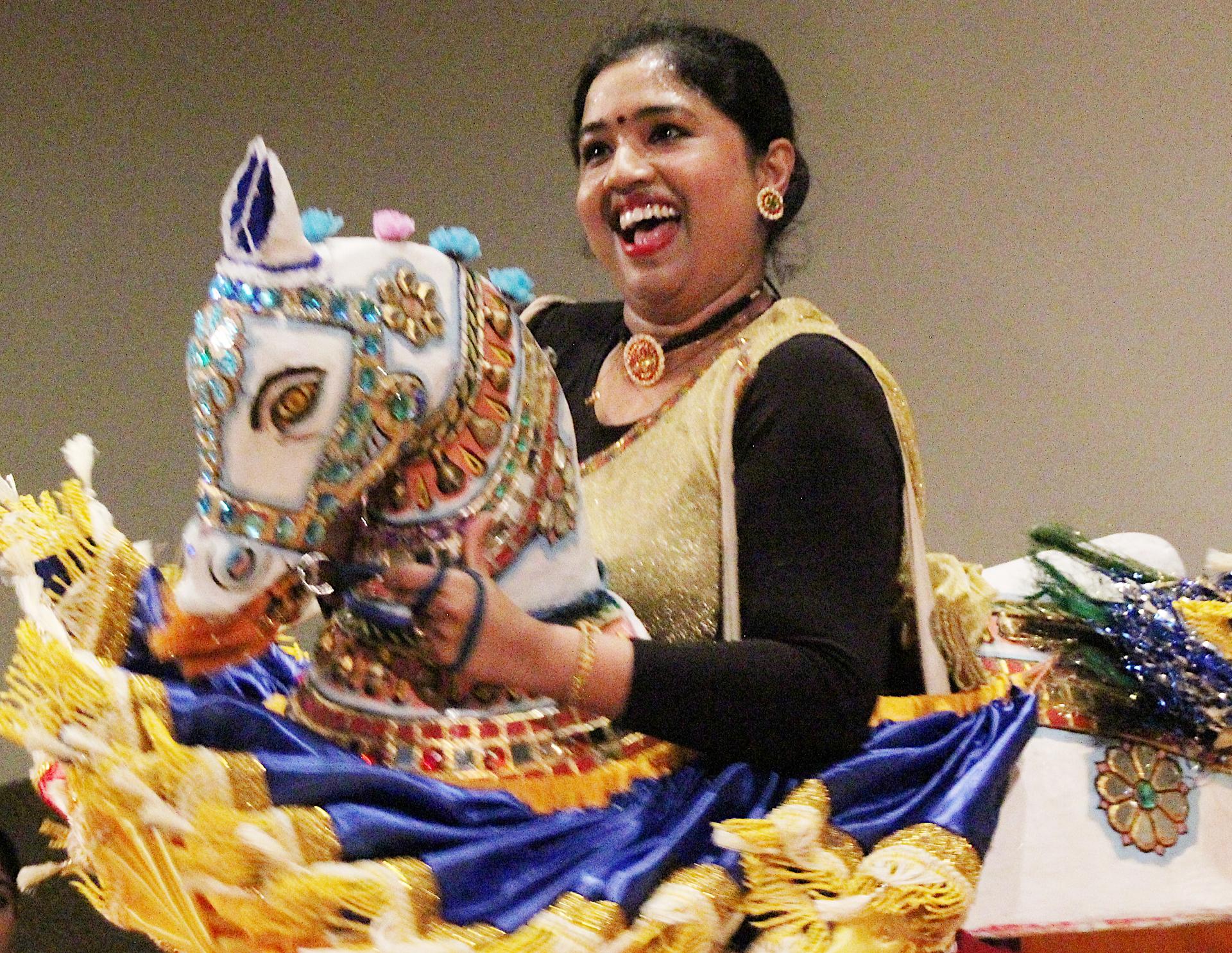 A woman dancing