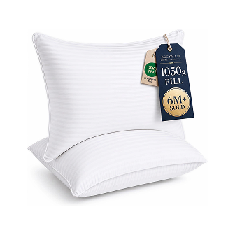 A set of fresh, comfy pillows…