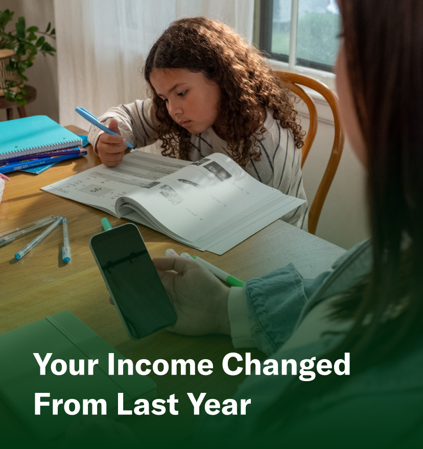 Your Income Changed from Last Year