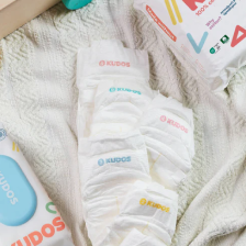 Cotton-lined diapers made with no chlorine…