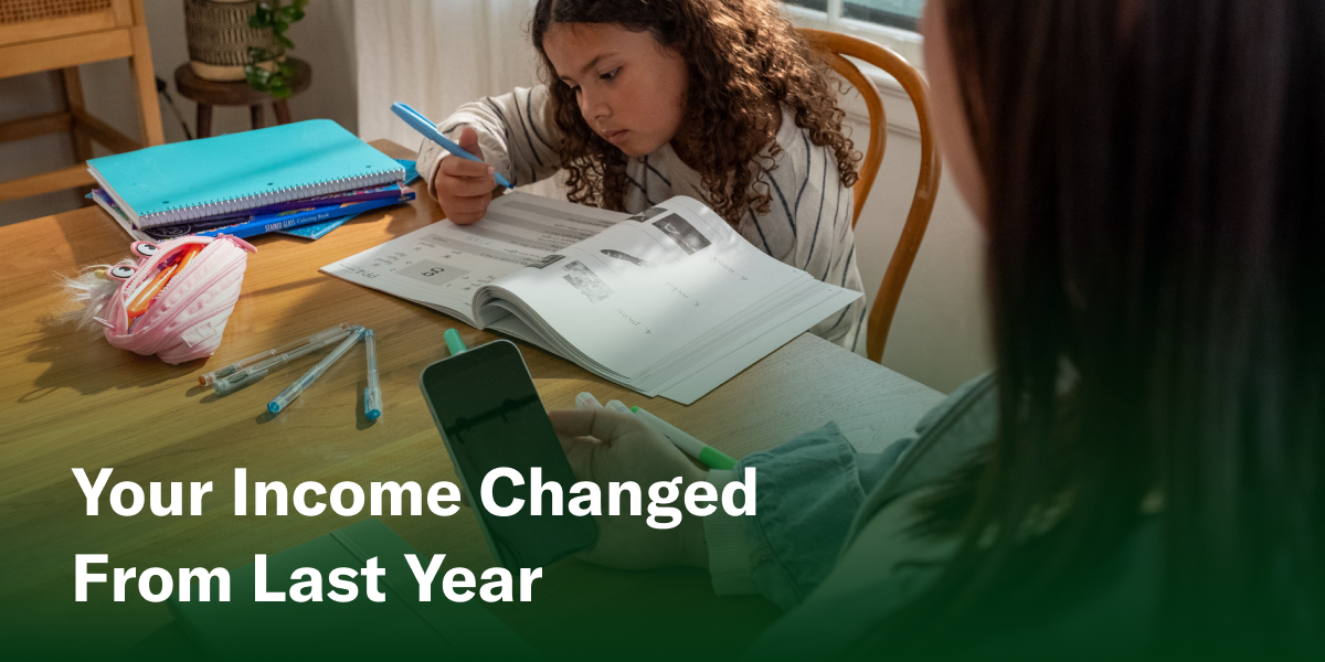 Your Income Changed from Last Year