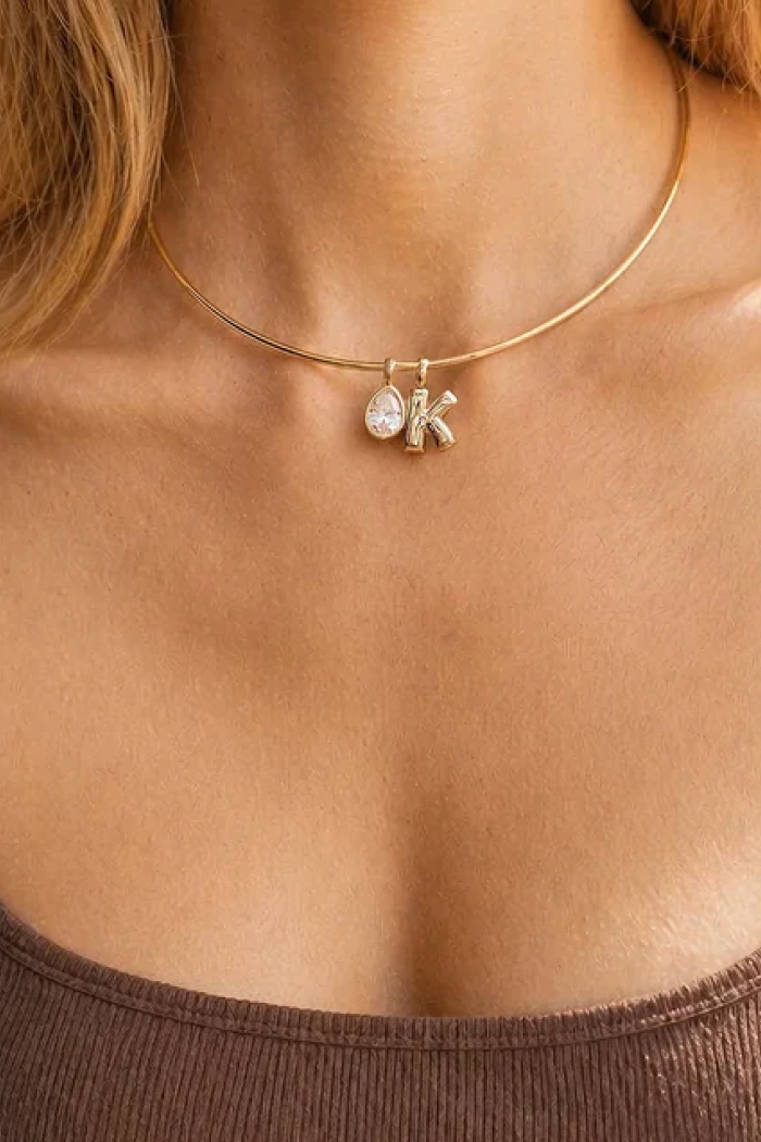 Lexi Removable Charm Custom Collar Necklace