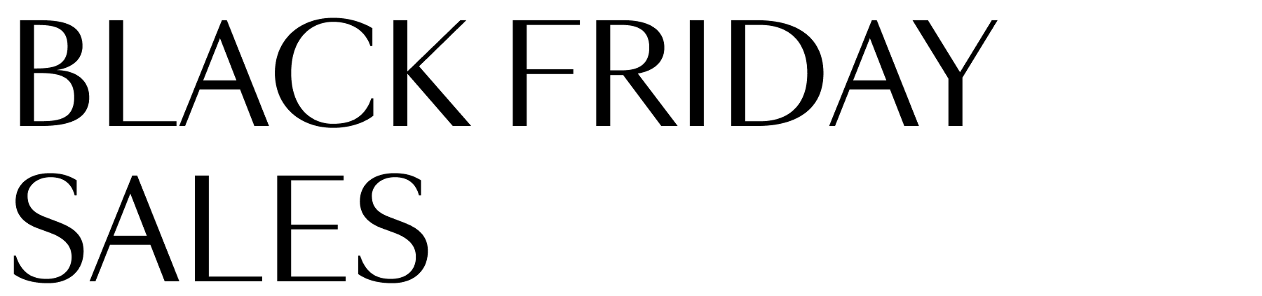 Black Friday Sales