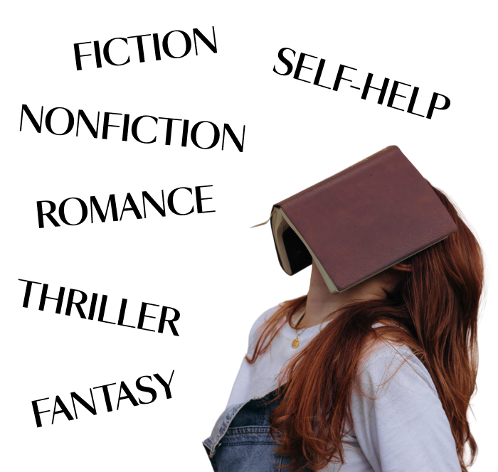 Fantasy, Thriller, Romance, Fiction, Self-Help, NonFiction