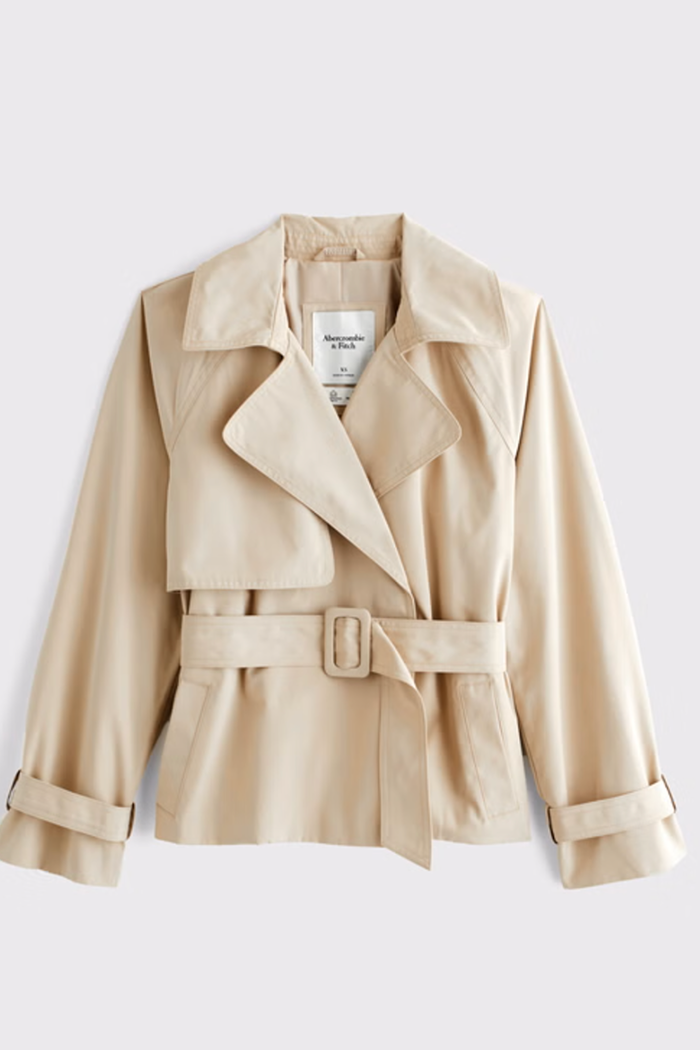 Short Belted Trench Coat