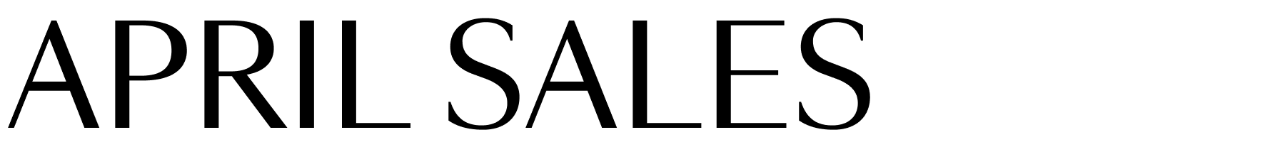 April Sales