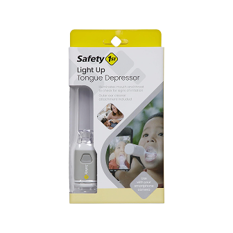 A light-up tongue depressor to check sore throats…