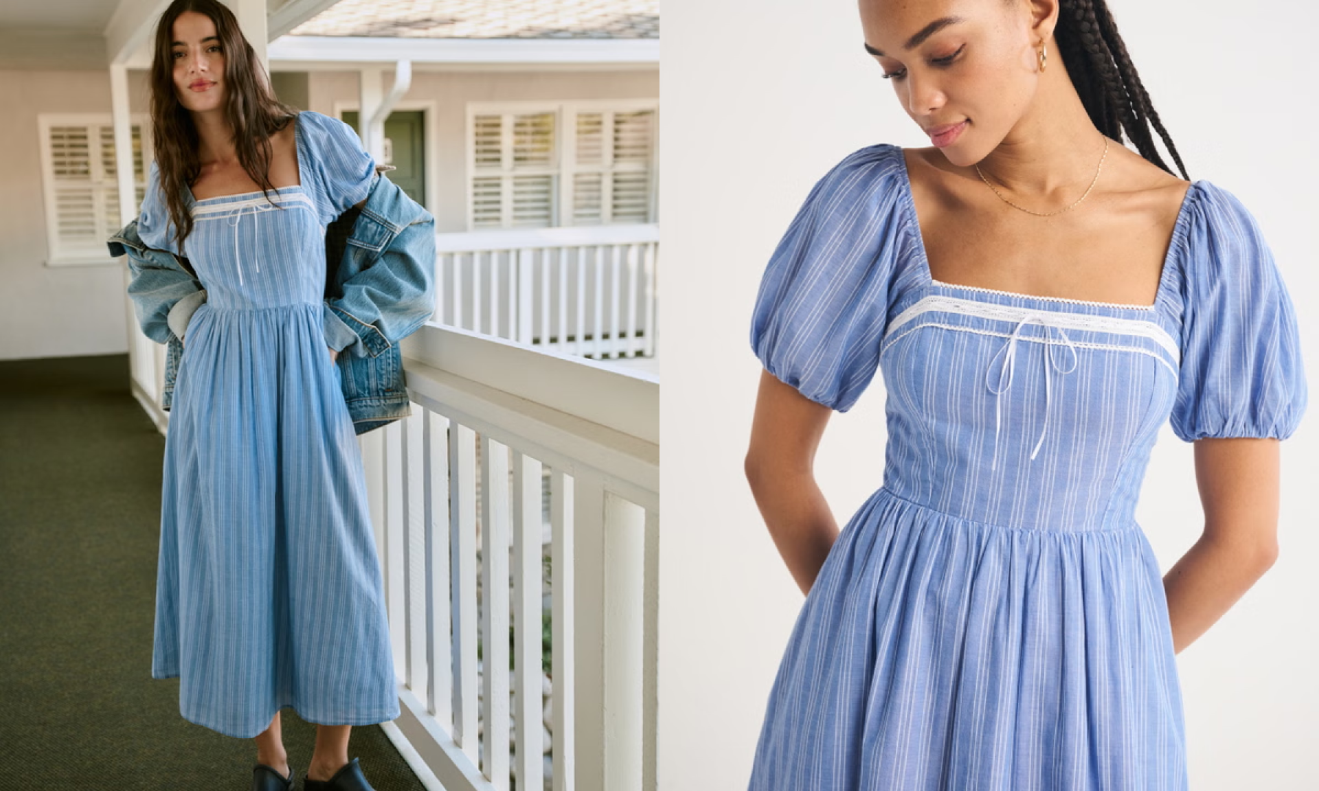 Emerson Puff Sleeve Midi Dress