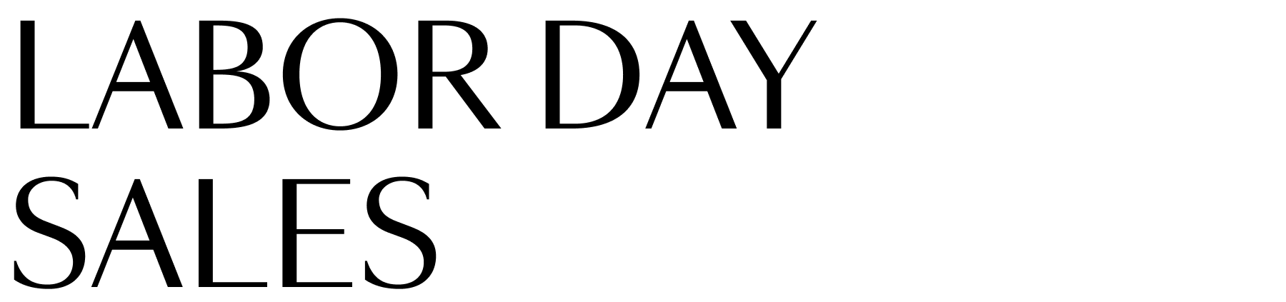Labor Day Sales