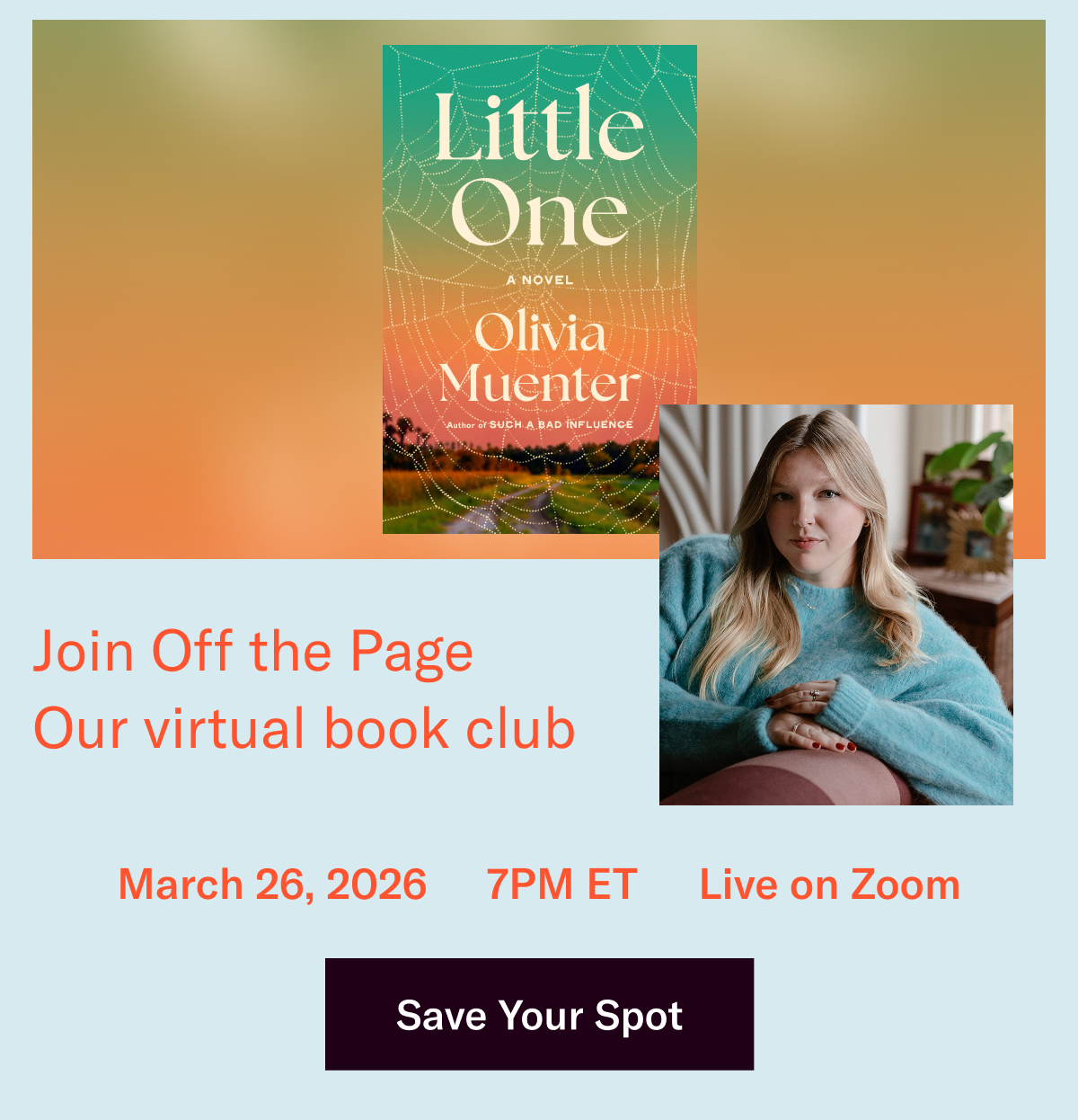 Join Off The Page, our virtual book club