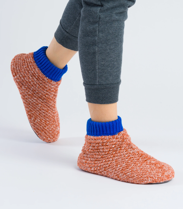 Chevron Knit Bootie Slippers