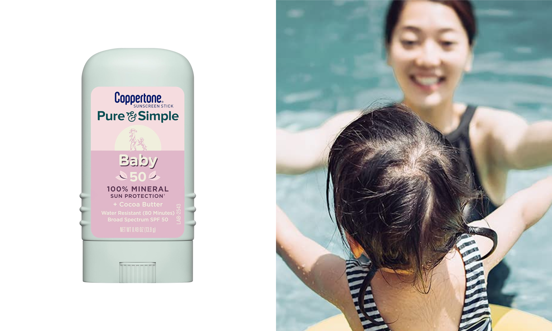 Pure and Simple Baby Sunscreen Stick SPF 50