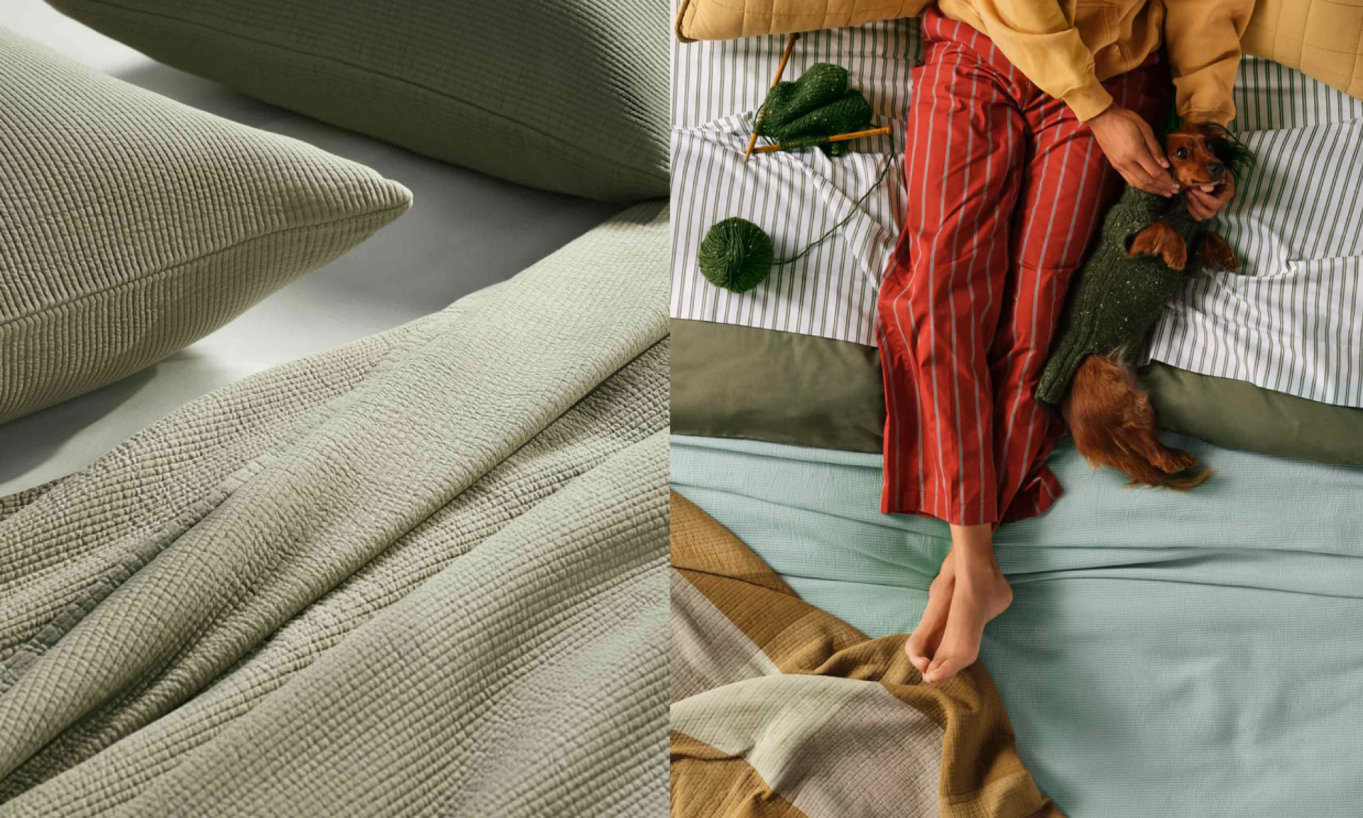 Ribbed Matelasse Quilt Set