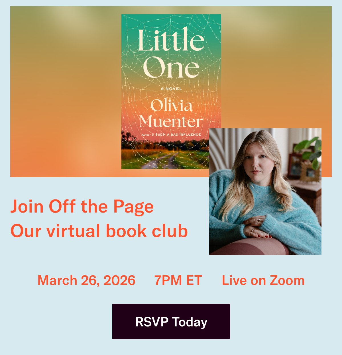 Join Off The Page, our virtual book club