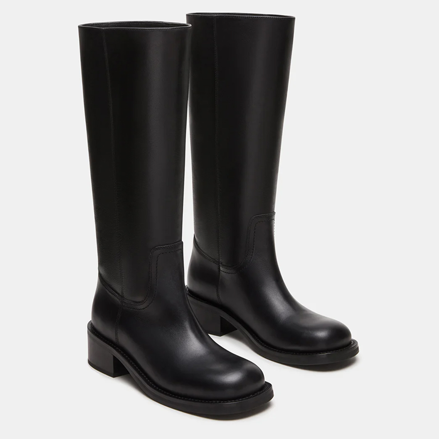 Steve Madden Riggs Black Leather Boots