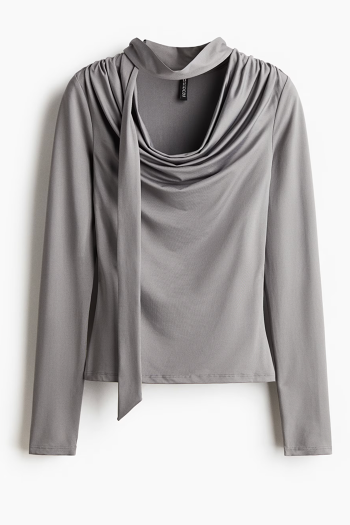 Scarf-Detail Top