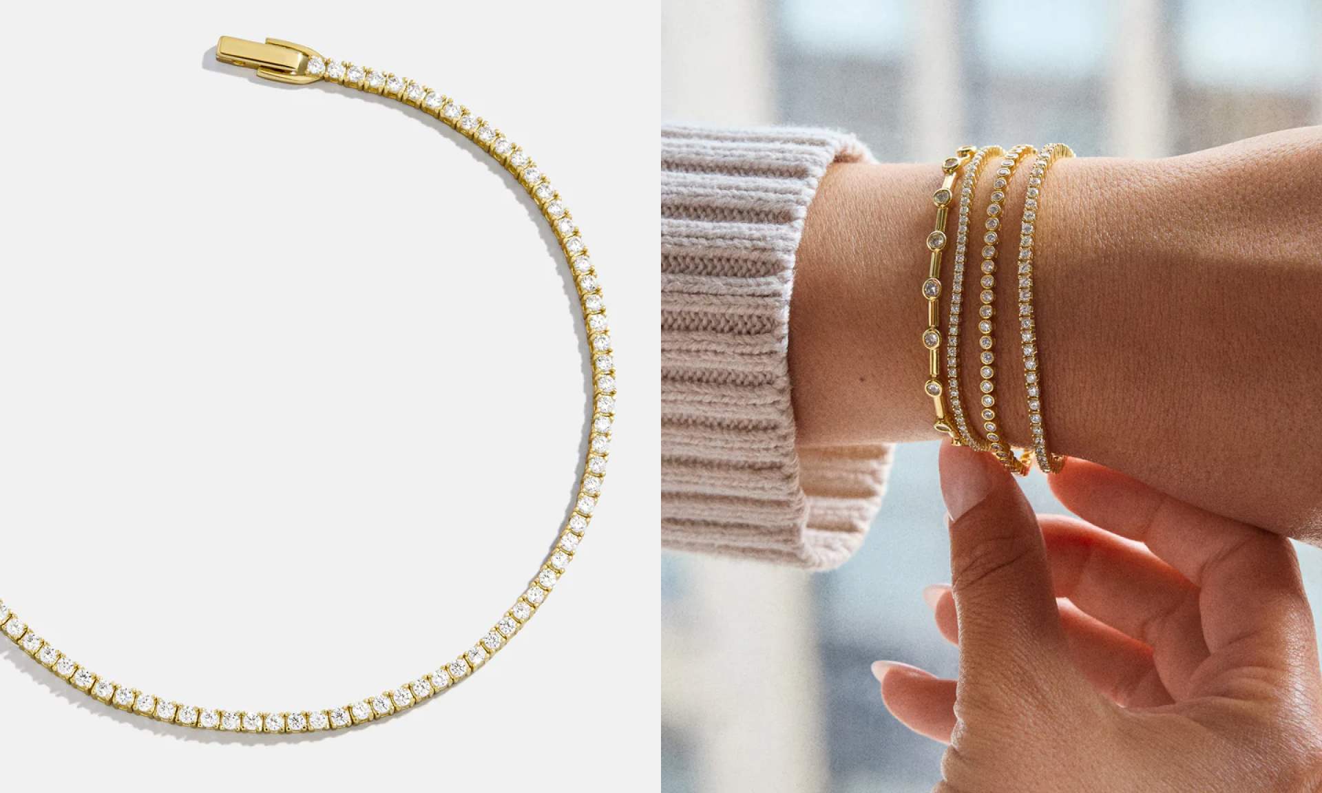 Billie Gold Tennis Bracelet