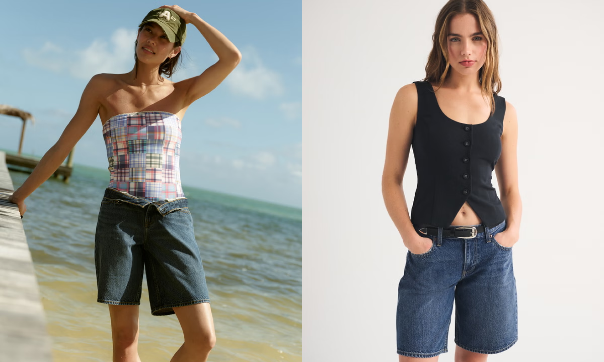 Loose Denim Jort