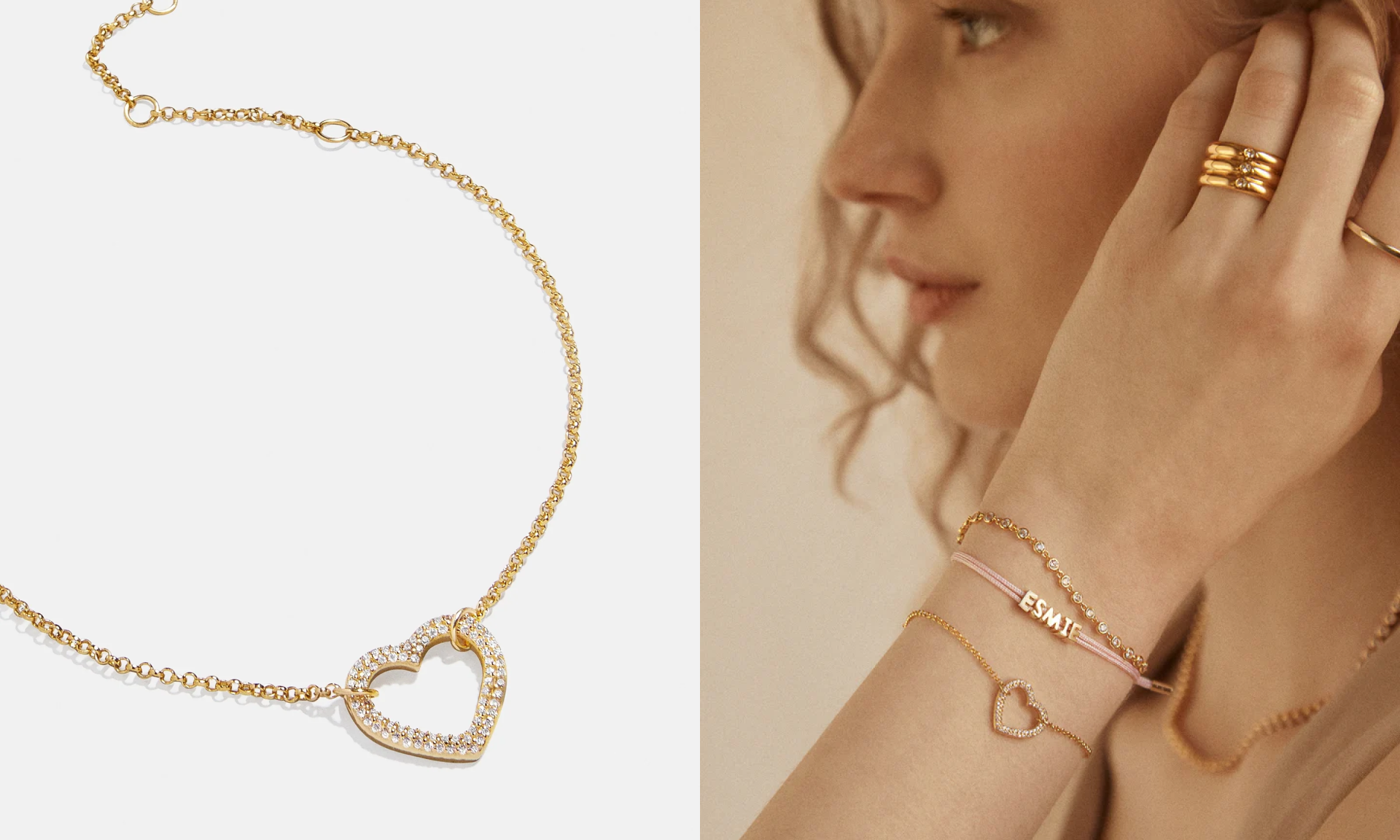 Sabrina 18K Gold Motif Bracelet