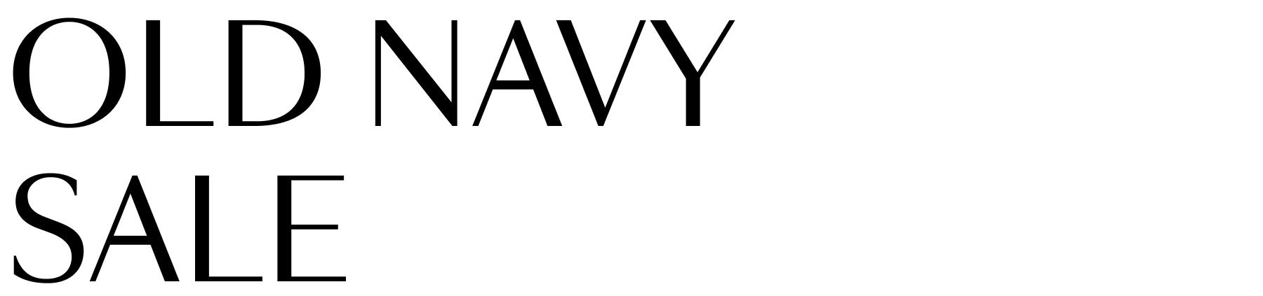 Old Navy Sale