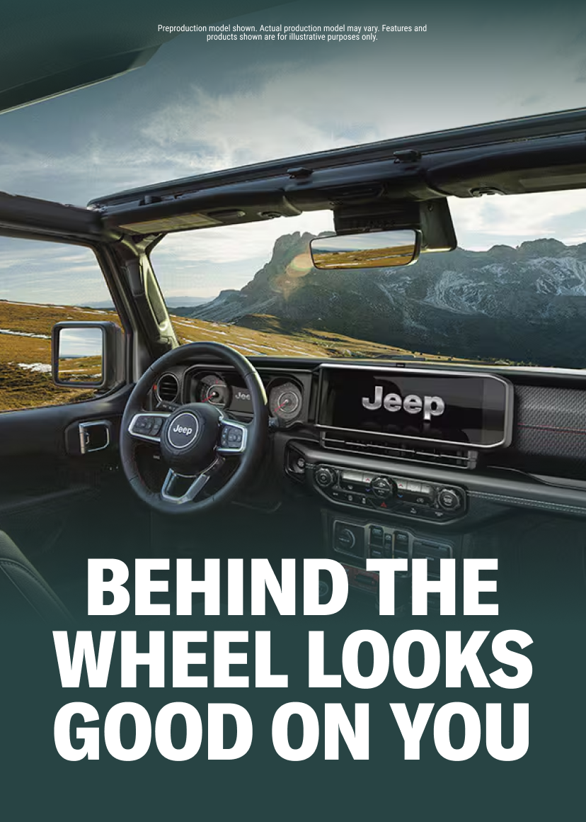 Behind the wheel looks good on you