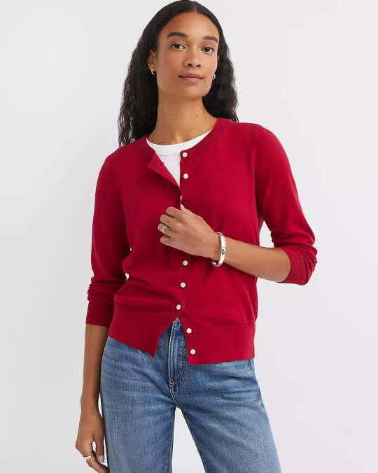 Modern Crew Neck Cardigan