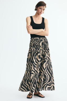 Smocked Waist Skirt