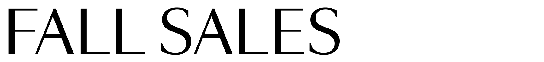 Fall Sales
