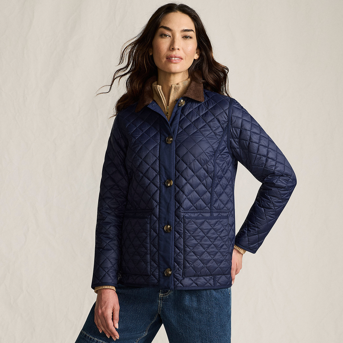 Lands’ End Reversible Barn Quilted Insulated Jacket